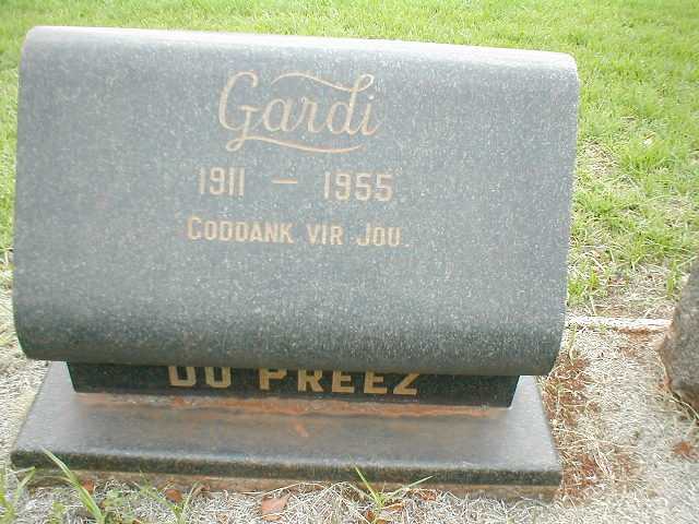 PREEZ Gardi, du 1911-1955