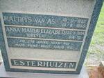 ESTERHUIZEN Matthys van As 1892-1955 & Anna Maria Elizabeth DREYER 1894-1970