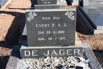 JAGER Evert P.A.G., de 1889-1971