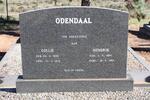 ODENDAAL Hendrik 1895-1982 & Collie 1898-1975