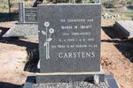 CARSTENS Maria M. nee TERBLANCHE 1900-1977
