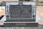 SAAYMAN David Benjamin 1908-1978 & Susanna Johanna P. 1909-1999