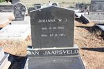 JAARSVELD Johanna W.J., van 1903-1971