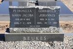 BEUKES Gerhardus Johannes 1911-1982 & Petronella Maria Jacoba 1912-1978