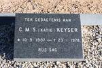 KEYSER C.M.S. 1907-1978