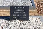 BENEKE Susanna Petronella 1879-1981