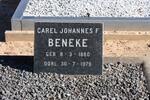 BENEKE Carel Johannes F. 1880-1979