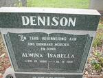 DENISON Alwina Isabella 1896-1981