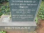 PRITCHARD Emily nee V.D. MERWE 1873-1957