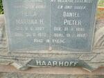 HAARHOFF Daniel Pieter 1895-1959 & Heila Martina H. 1897-1973