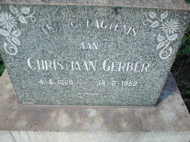 GERBER Christiaan 1869-1959