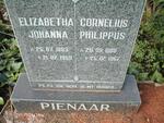 PIENAAR Cornelius Philippus 1888-1967 & Elizabetha Johanna  1883-1959