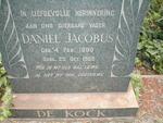 KOCK Daniel Jacobus, de 1890-1959