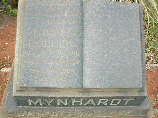 MYNHARDT Thomas Holding 1891-1959
