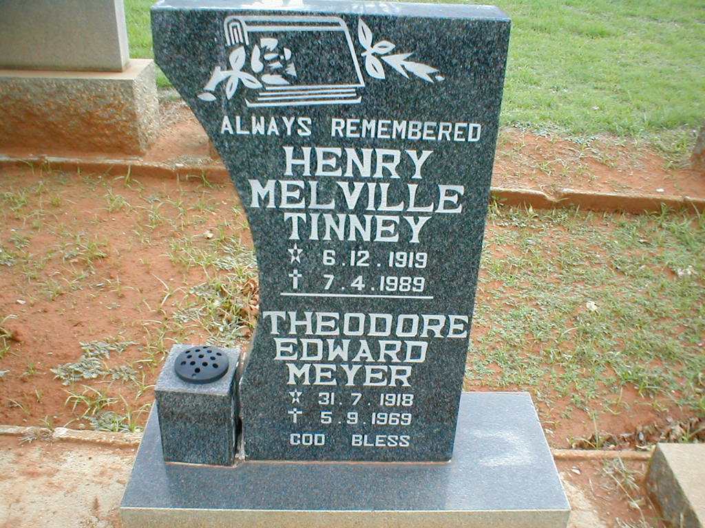 MEYER Theodore Edward 1918-1969 ::TINNEY Henry Melville 1919-1989 