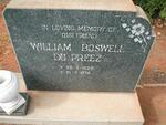 PREEZ William Boswell, du 1895-1970