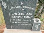 HOMAN Jan Christiaan Johannes 1898-1973
