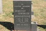 JOHNSTONE Dorothy Gertrude 1905-1976