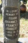 JOUBERT Frank Johannes Frances 1952-1990