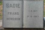 SADIE Frans Hendrik 1917-1967