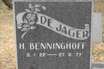 JAGER H. Benninghoff, de 1922-1977