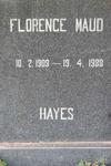 HAYES Florence Maud 1909-1988