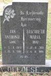 OELOFSE Jan Anthonie 1924-1992 & Elizabeth Maria 1931-1994