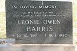 HARRIS Leonie Owen 1897-1980