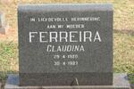 FERREIRA Claudina 1920-1987