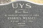 UYS Andries Wessel 1911-1963