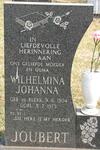 JOUBERT Wilhelmina Johanna nee DE KLERK 1904-1973