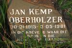 OBERHOLZER Jan Kemp 1915-1981