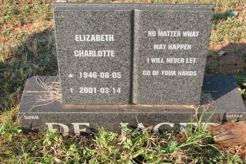 JAGER Elizabeth Charlotte, de 1946-2001