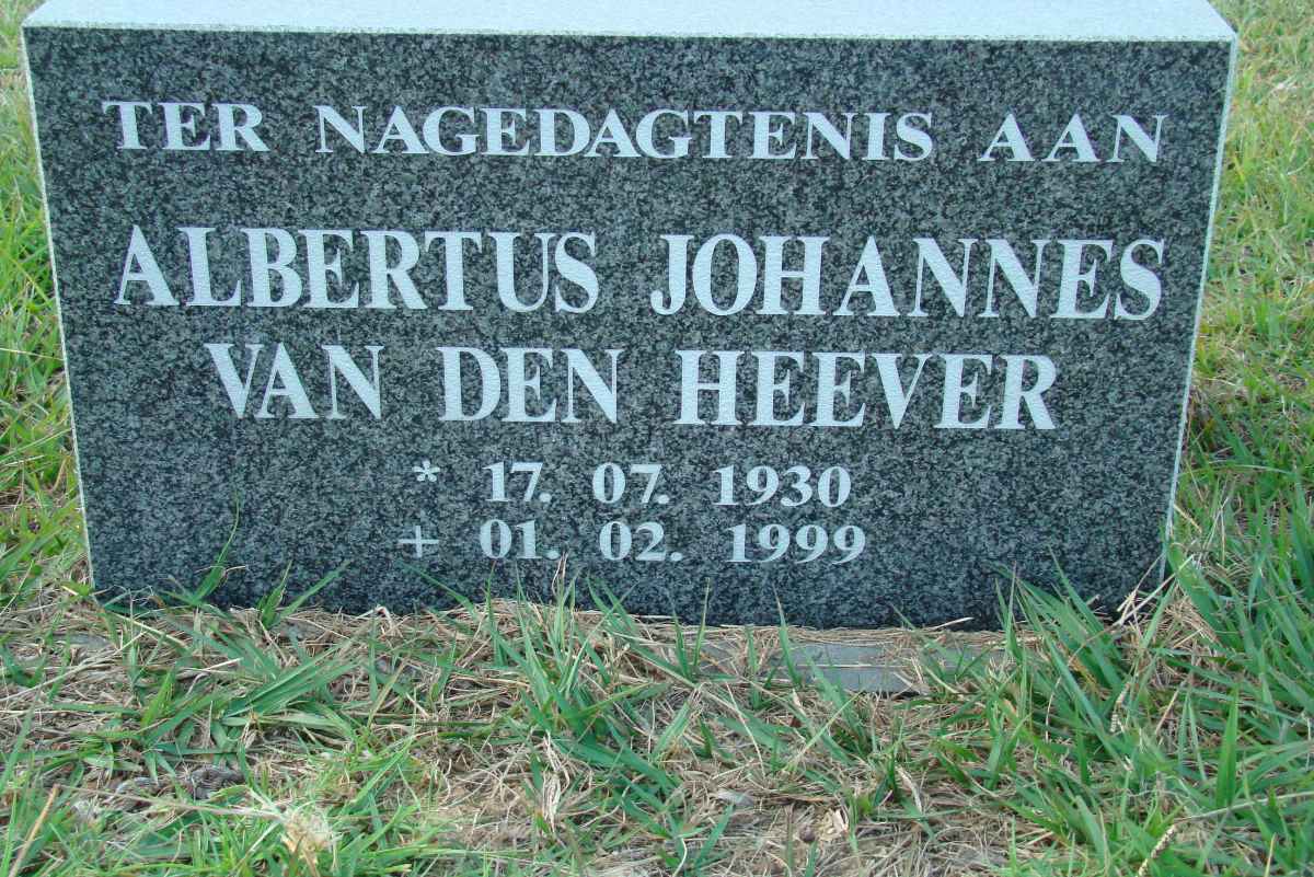 HEEVER Albertus Johannes, van den 1930-1999