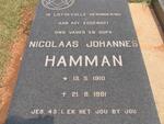 HAMMAN Nicolaas Johannes 1910-1981