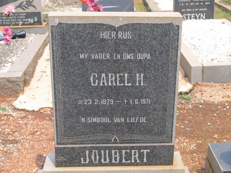 JOUBERT Carel H. 1879-1971