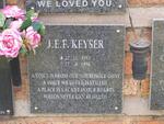 KEYSER J.E.F. 1911-1996