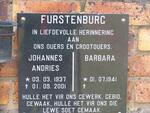 FURSTENBURG Johannes Andries 1937-2002 & Barbara 1941-