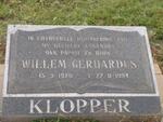KLOPPER Willem Gerhardus 1926-1994