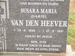 HEEVER Susara Maria, van den 1930-1997