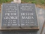 NIEKERK Pieter George, van 1925-1993 & Hester Maria 1937-2001