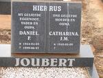 JOUBERT Daniel F. 1944-1999 & Catharina J.M. 1948-
