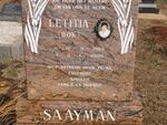 SAAYMAN Letitia 1965-2000
