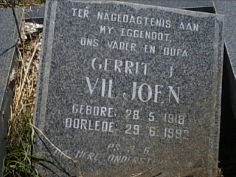 VILJOEN Gerrit J. 1918-1992
