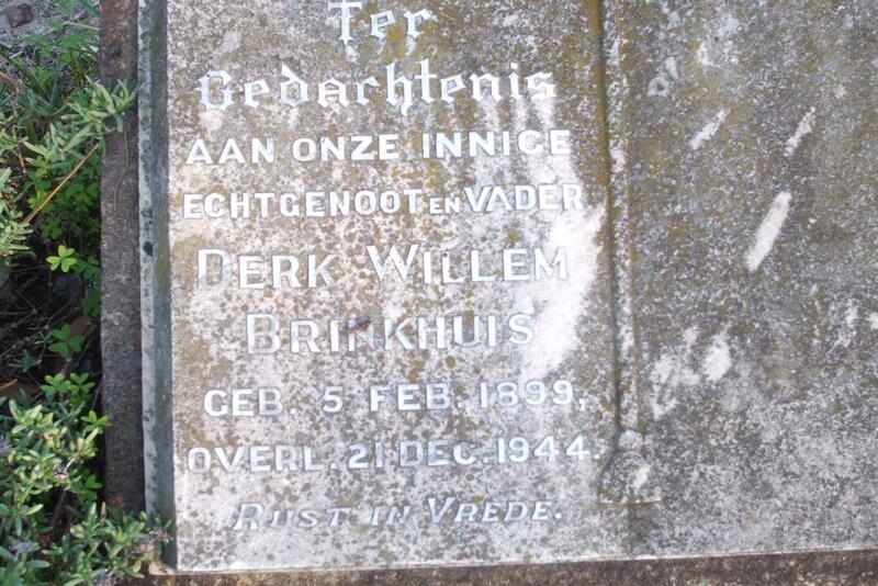 BRINKHUIS Derk Willem 1899-1944