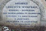WURFBAIN Andries Lodewyk 1897-1946