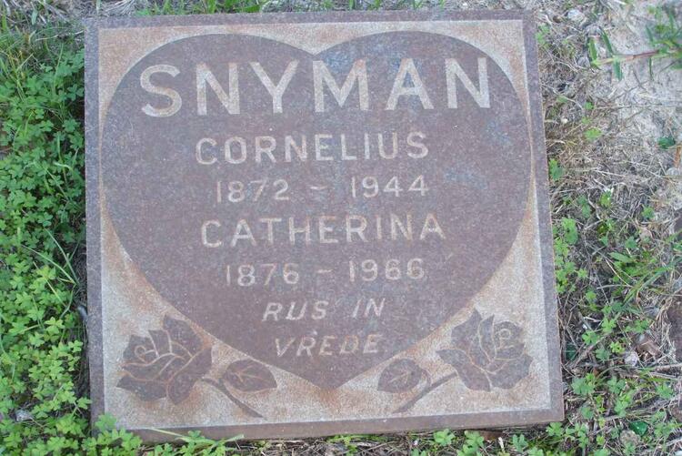 SNYMAN Cornelius 1872-1944 & Catherina 1876-1966