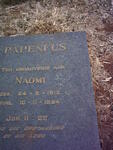 PAPENFUS Naomi 1912-1964