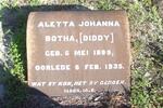 BOTHA Aletta Johanna 1899-1935