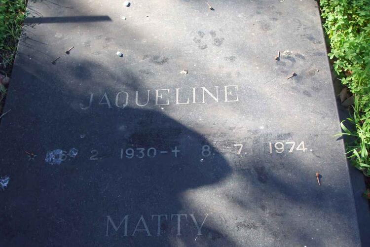 SADIE Jacqueline 1930-1974 :: SADIE Matty 1897-1994